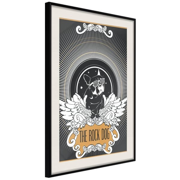 Inramad Poster / Tavla - Cool Bulldog