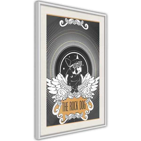Inramad Poster / Tavla - Cool Bulldog