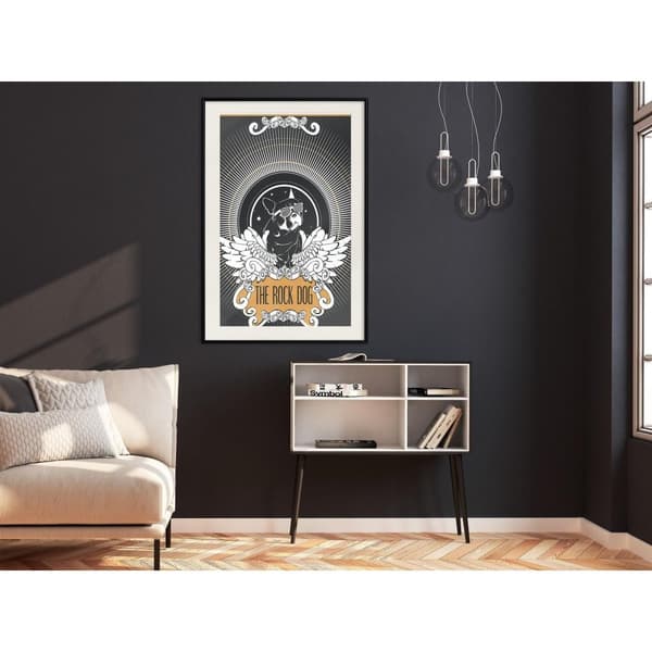 Inramad Poster / Tavla - Cool Bulldog