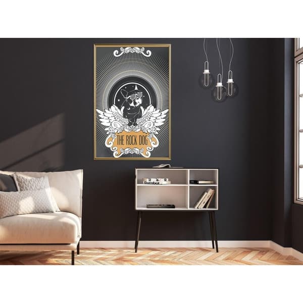 Inramad Poster / Tavla - Cool Bulldog