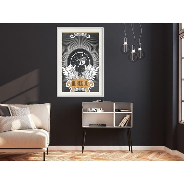 Inramad Poster / Tavla - Cool Bulldog