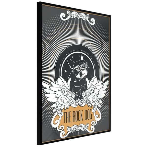 Inramad Poster / Tavla - Cool Bulldog
