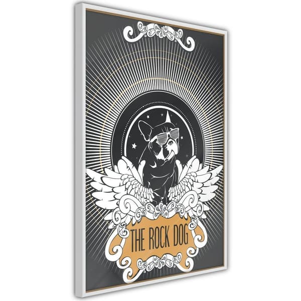 Inramad Poster / Tavla - Cool Bulldog