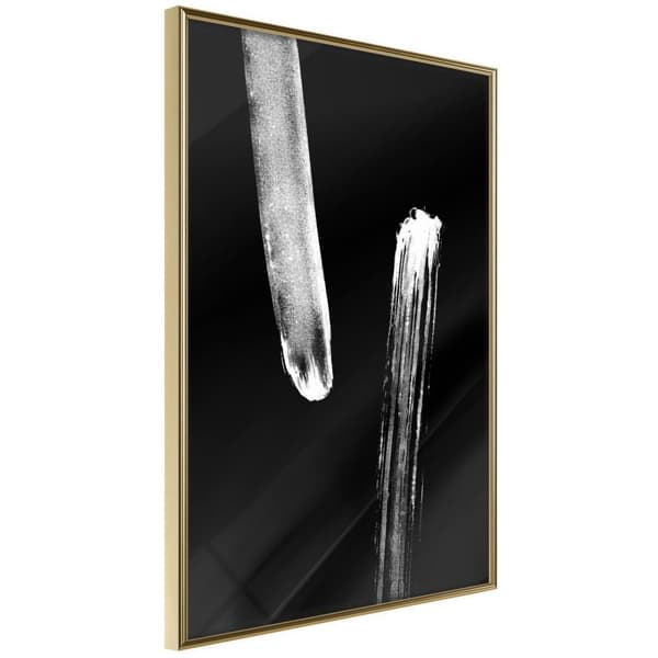 Inramad Poster / Tavla - Braking Distance (Black)