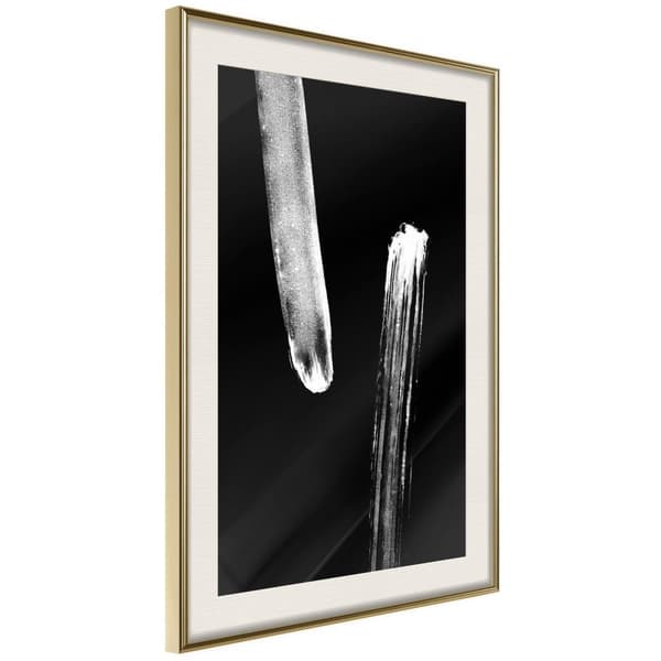 Inramad Poster / Tavla - Braking Distance (Black)