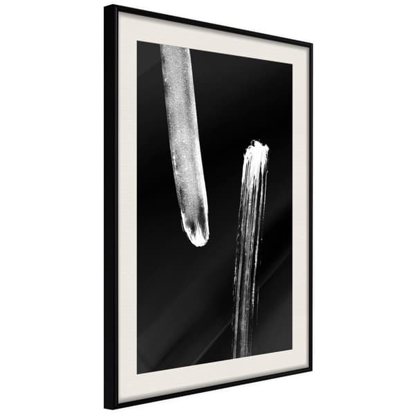 Inramad Poster / Tavla - Braking Distance (Black)