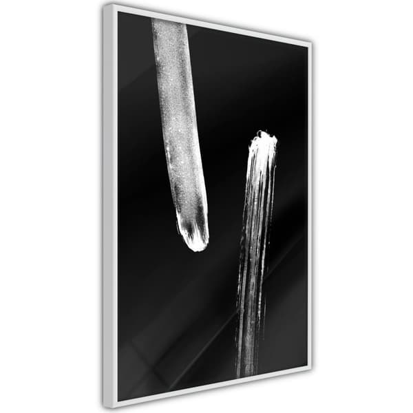 Inramad Poster / Tavla - Braking Distance (Black) Vit ram 30x45