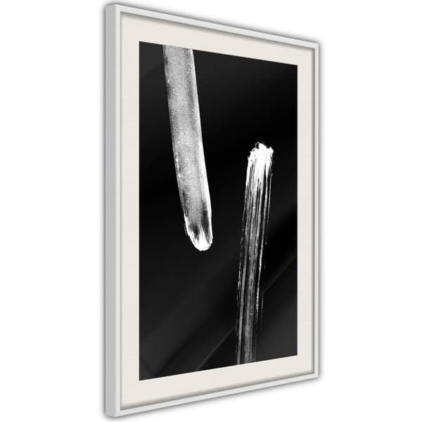 Inramad Poster / Tavla - Braking Distance (Black)