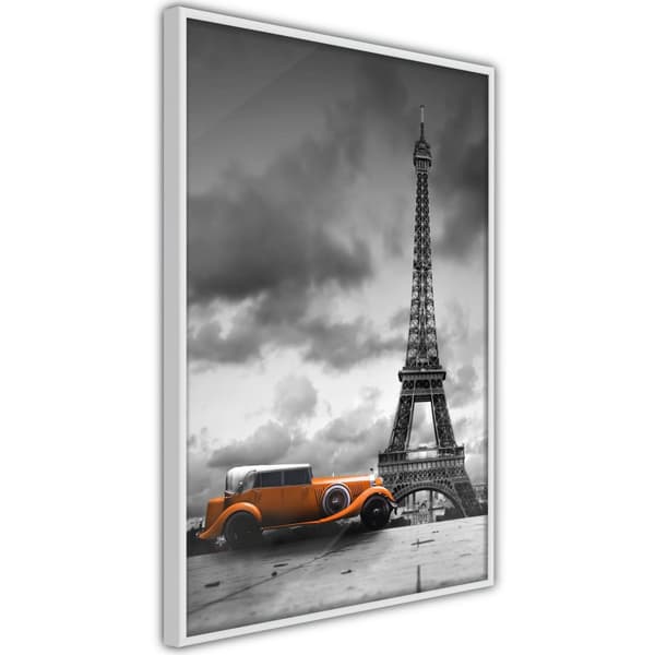 Inramad Poster / Tavla - Under the Eiffel Tower
