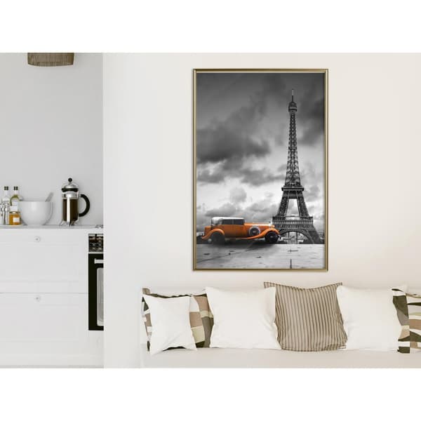 Inramad Poster / Tavla - Under the Eiffel Tower