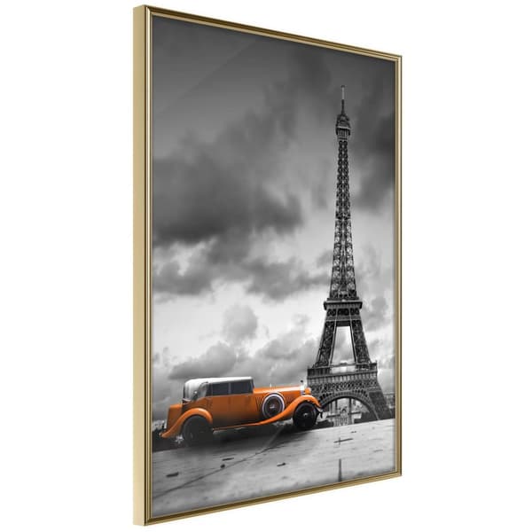Inramad Poster / Tavla - Under the Eiffel Tower