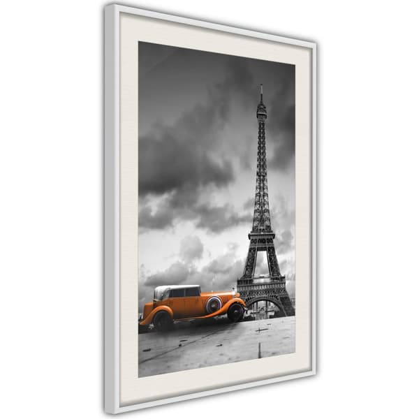 Inramad Poster / Tavla - Under the Eiffel Tower
