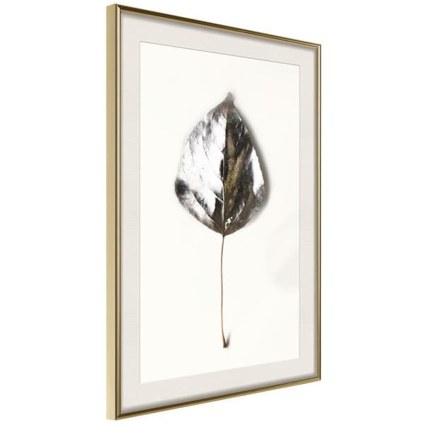 Inramad Poster / Tavla - Silvery Leaf