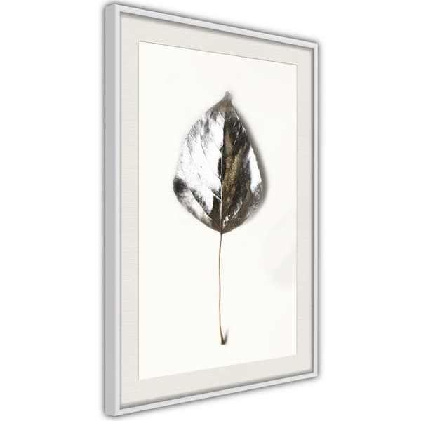 Inramad Poster / Tavla - Silvery Leaf