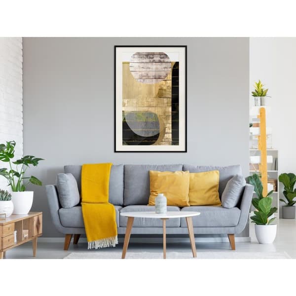 Inramad Poster / Tavla - Sunny Living Room