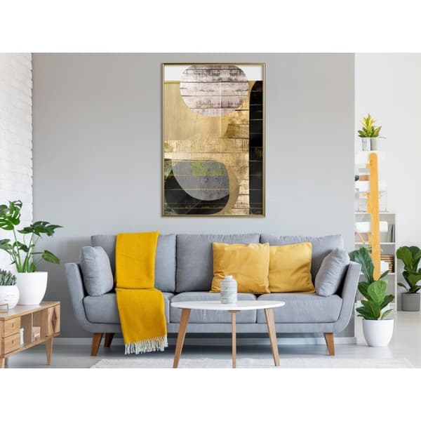 Inramad Poster / Tavla - Sunny Living Room
