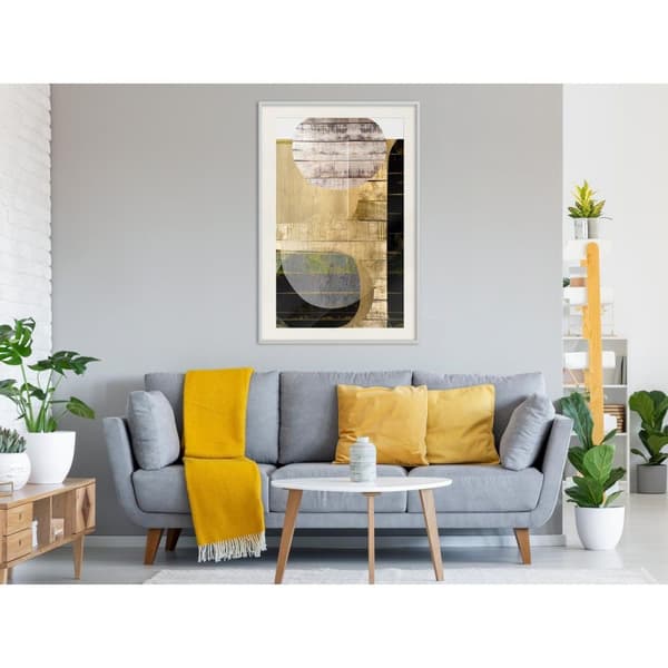 Inramad Poster / Tavla - Sunny Living Room