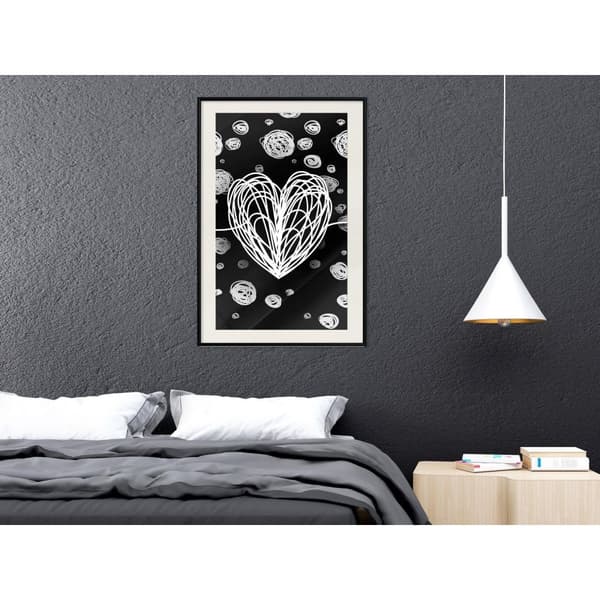 Inramad Poster / Tavla - Entangled Heart