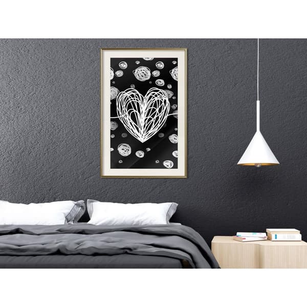 Inramad Poster / Tavla - Entangled Heart