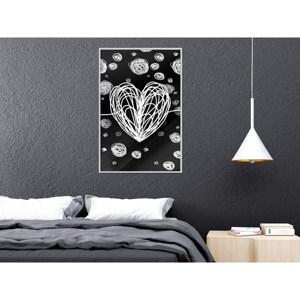 Inramad Poster / Tavla - Entangled Heart