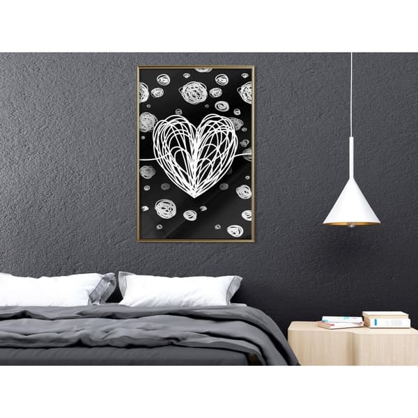 Inramad Poster / Tavla - Entangled Heart
