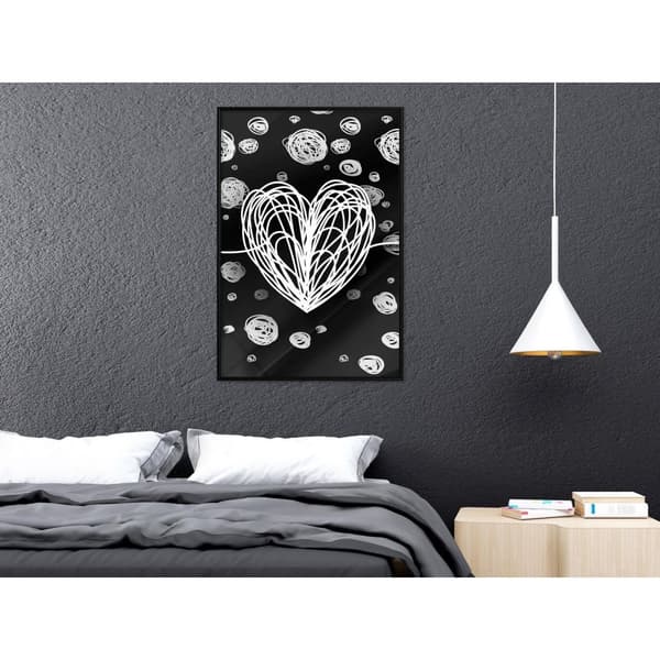 Inramad Poster / Tavla - Entangled Heart