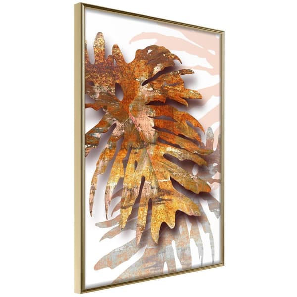 Inramad Poster / Tavla - September Leaves Guldram 20x30