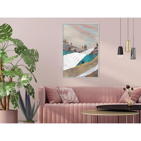 Inramad Poster / Tavla - Painted Landscape