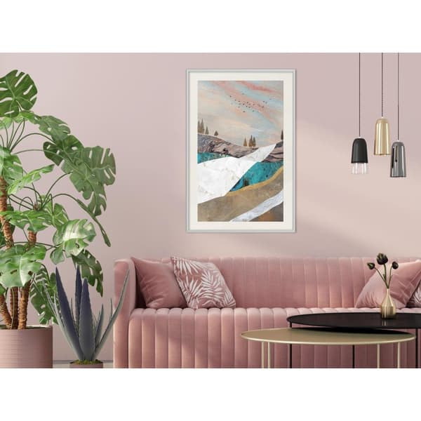 Inramad Poster / Tavla - Painted Landscape