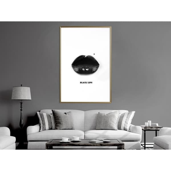 Inramad Poster / Tavla - Deadly Kiss