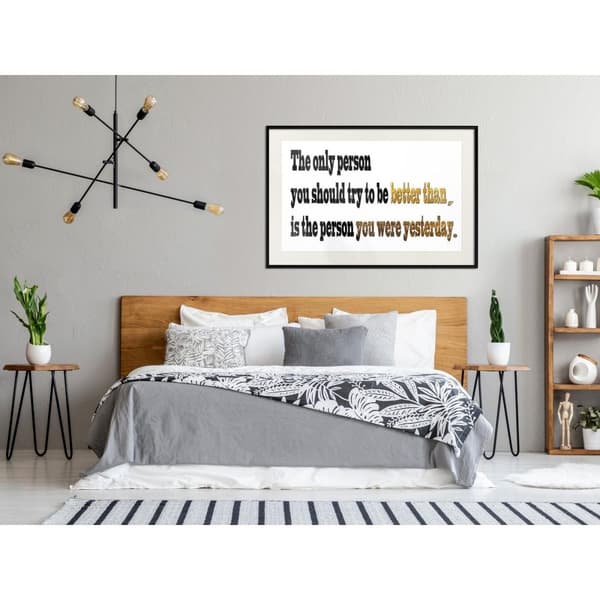 Inramad Poster / Tavla - Outdo Yourself