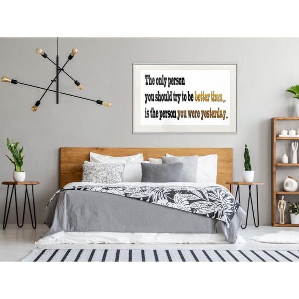 Inramad Poster / Tavla - Outdo Yourself