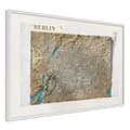 Miniatyrbild 1 av 9: Inramad Poster / Tavla - Raised Relief Map: Berlin
