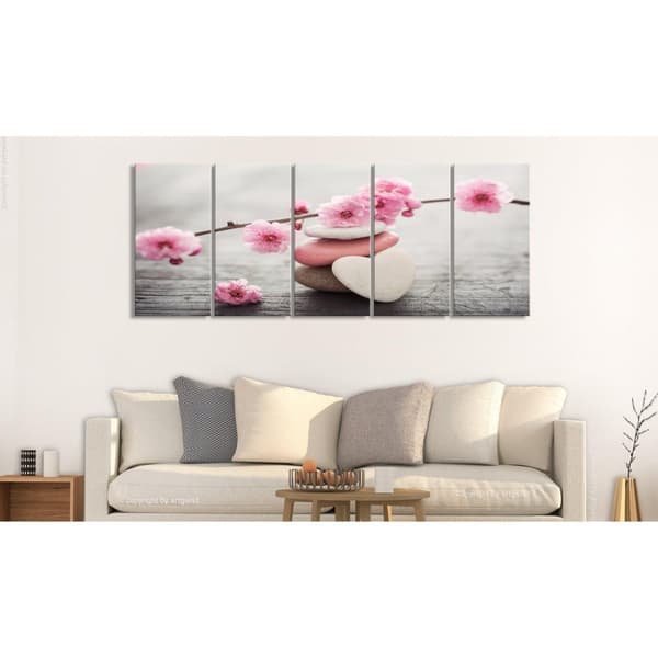 Canvas Tavla - Tricoloured Pebbles I