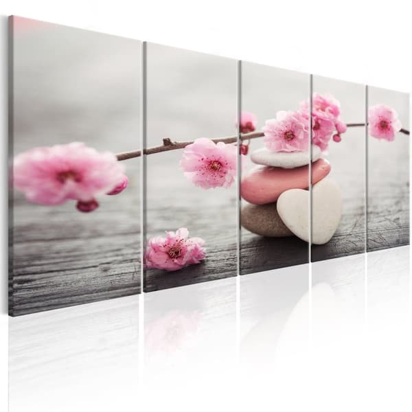 Canvas Tavla - Tricoloured Pebbles I
