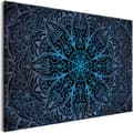 Miniatyrbild 1 av 4: Canvas Tavla - Oriental Flowers Narrow Blue