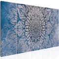 Miniatyrbild 1 av 4: Canvas Tavla - Hypnosis (5 delar) Blue Narrow