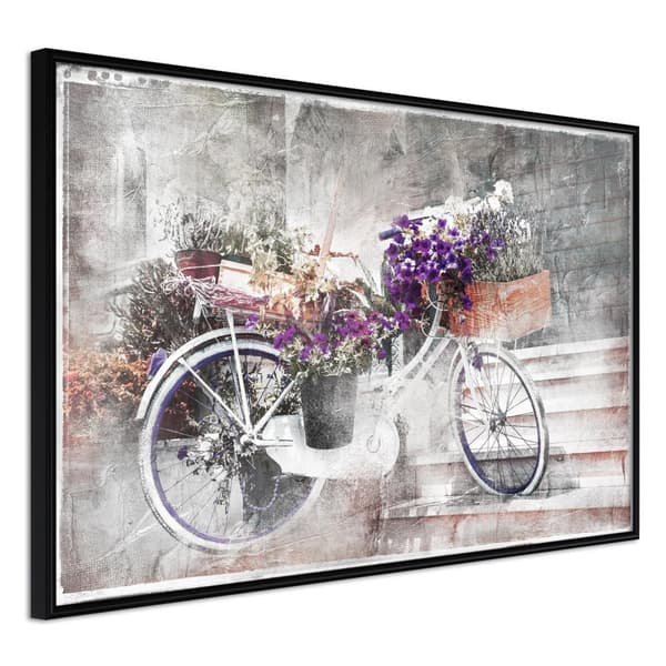 Inramad Poster / Tavla - Flower Delivery Svart ram 45x30