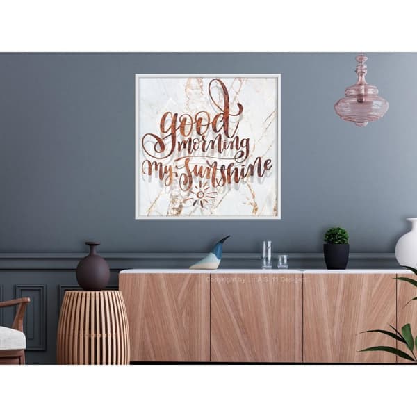 Inramad Poster / Tavla - Good Morning (Square)