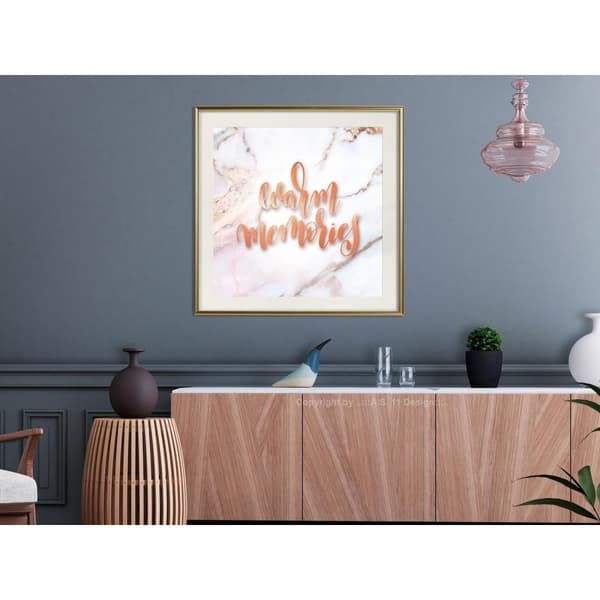 Inramad Poster / Tavla - Memories (Square)