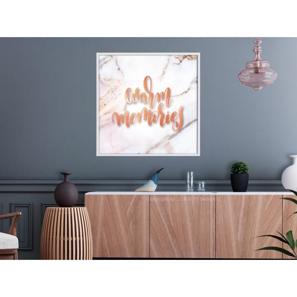 Inramad Poster / Tavla - Memories (Square)