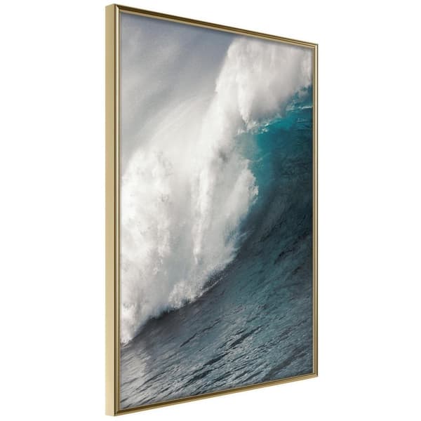 Inramad Poster / Tavla - Power of the Ocean