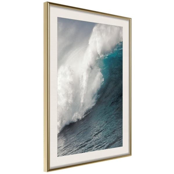 Inramad Poster / Tavla - Power of the Ocean