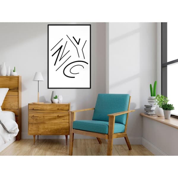 Inramad Poster / Tavla - Three Letters