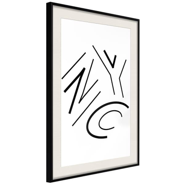Inramad Poster / Tavla - Three Letters