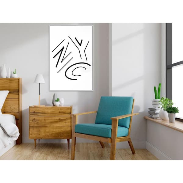 Inramad Poster / Tavla - Three Letters
