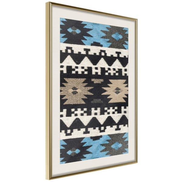 Inramad Poster / Tavla - Tribal Patterns