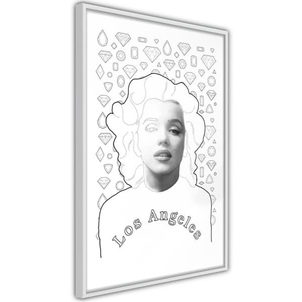Inramad Poster / Tavla - Marilyn in Los Angeles