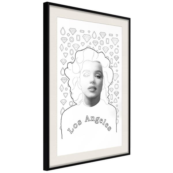 Inramad Poster / Tavla - Marilyn in Los Angeles