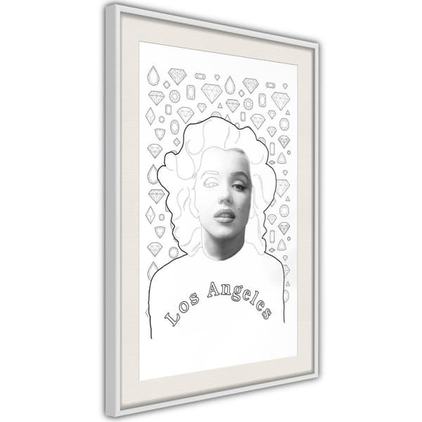 Inramad Poster / Tavla - Marilyn in Los Angeles